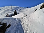 23 In decisa salita per Casera Alpe Aga (1759 m) pestando neve 